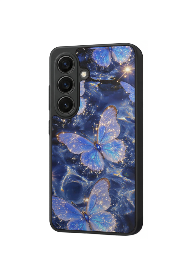 Samsung Galaxy S26 Uyumlu Kelebek Tasarımlı Glossy Premium Kılıf