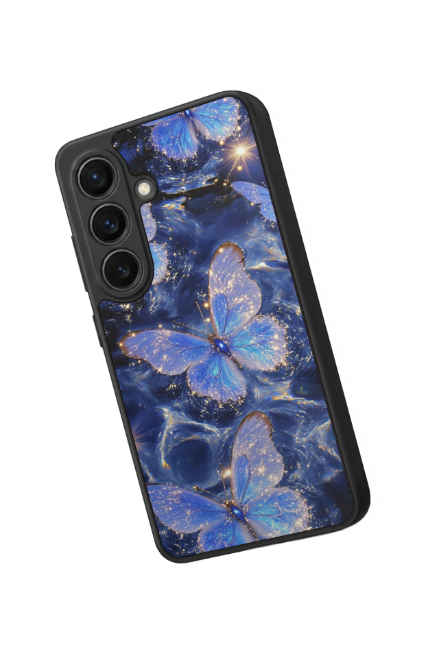 Samsung Galaxy S26 Uyumlu Kelebek Tasarımlı Glossy Premium Kılıf