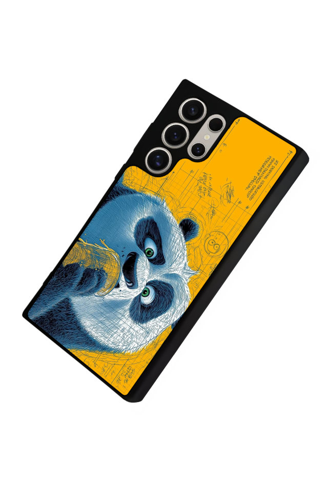 Samsung Galaxy S22 Ultra Uyumlu Kung Fu Panda Tasarımlı Glossy Premium Kılıf