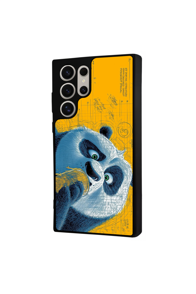 Samsung Galaxy S22 Ultra Uyumlu Kung Fu Panda Tasarımlı Glossy Premium Kılıf