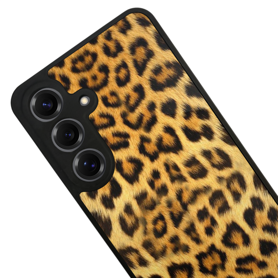 Samsung Galaxy S25 Uyumlu Leopar Tasarımlı Glossy Premium Kılıf