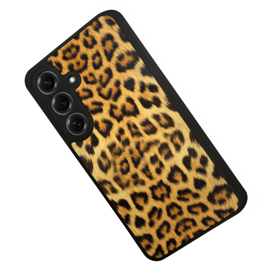 Samsung Galaxy S25 Uyumlu Leopar Tasarımlı Glossy Premium Kılıf