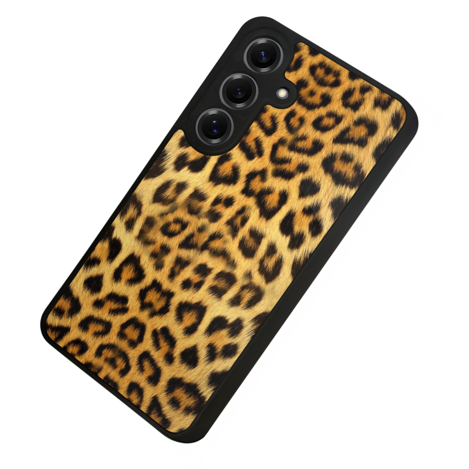 Samsung Galaxy S25 Uyumlu Leopar Tasarımlı Glossy Premium Kılıf