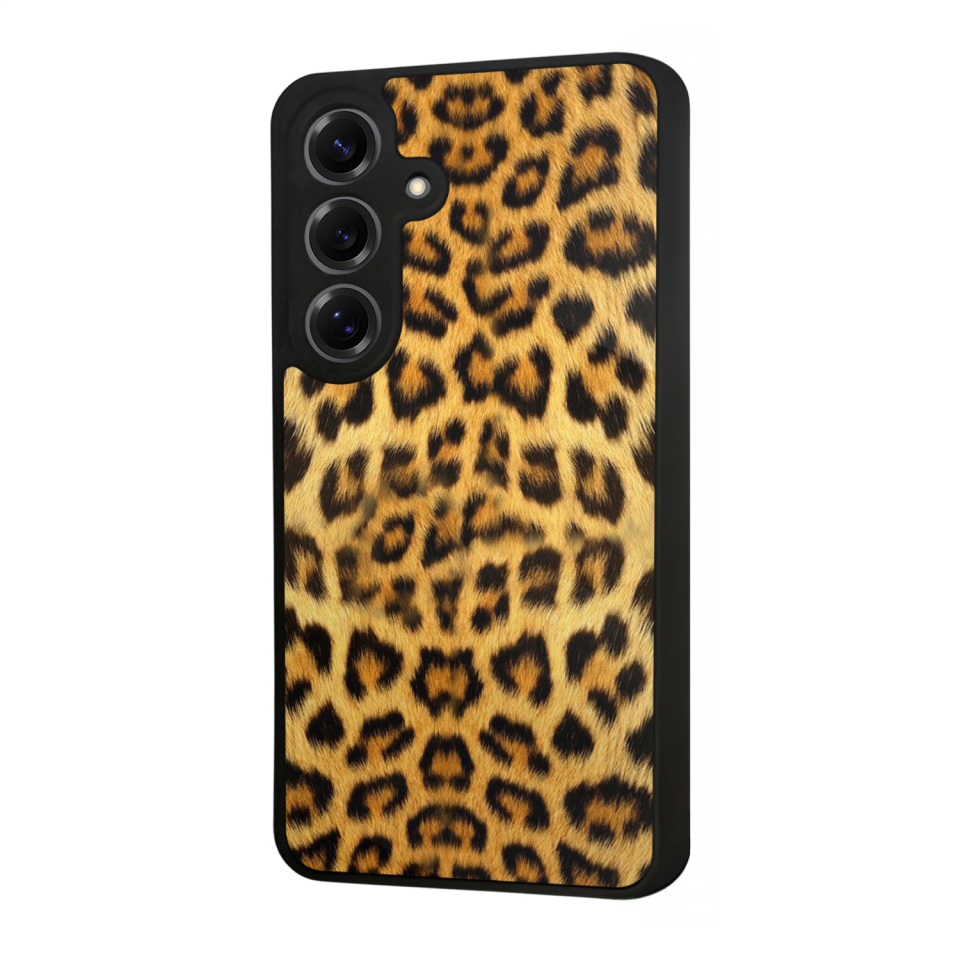 Samsung Galaxy S25 Uyumlu Leopar Tasarımlı Glossy Premium Kılıf