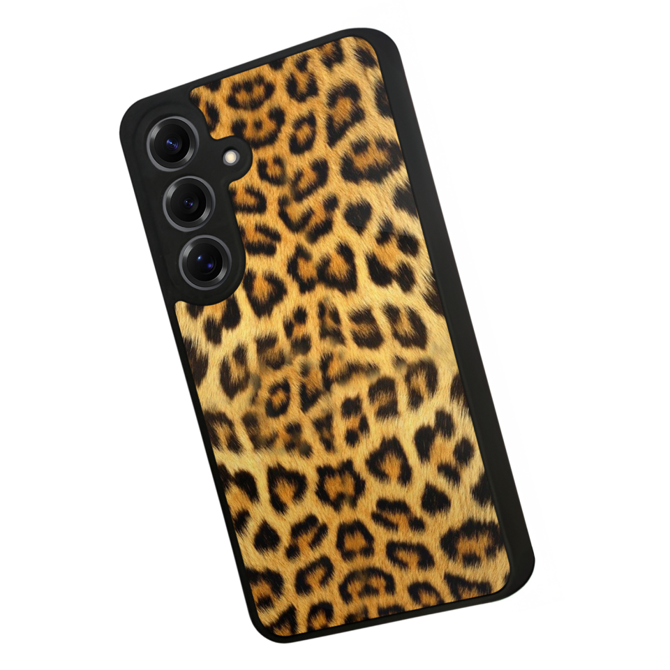 Samsung Galaxy S25 Uyumlu Leopar Tasarımlı Glossy Premium Kılıf