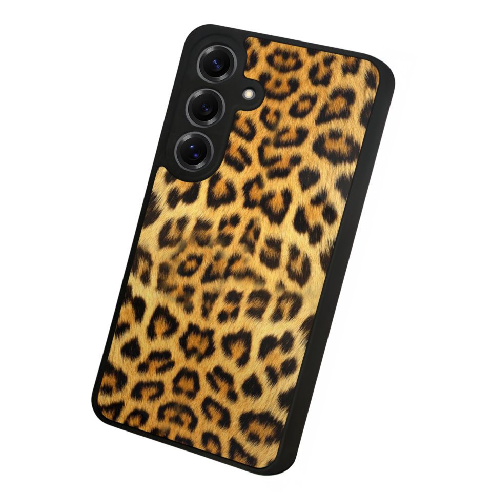 Samsung Galaxy S25 Uyumlu Leopar Tasarımlı Glossy Premium Kılıf