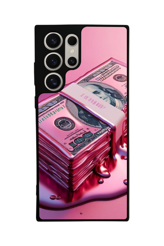 Samsung Galaxy S23 Ultra Uyumlu Money Para Tasarımlı Glossy Premium Kılıf