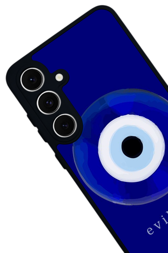 Samsung Galaxy S24 FE Uyumlu Nazar Tasarımlı Glossy Premium Kılıf