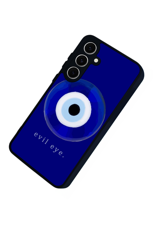 Samsung Galaxy S24 FE Uyumlu Nazar Tasarımlı Glossy Premium Kılıf