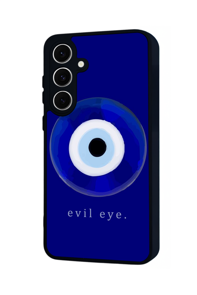 Samsung Galaxy S24 FE Uyumlu Nazar Tasarımlı Glossy Premium Kılıf