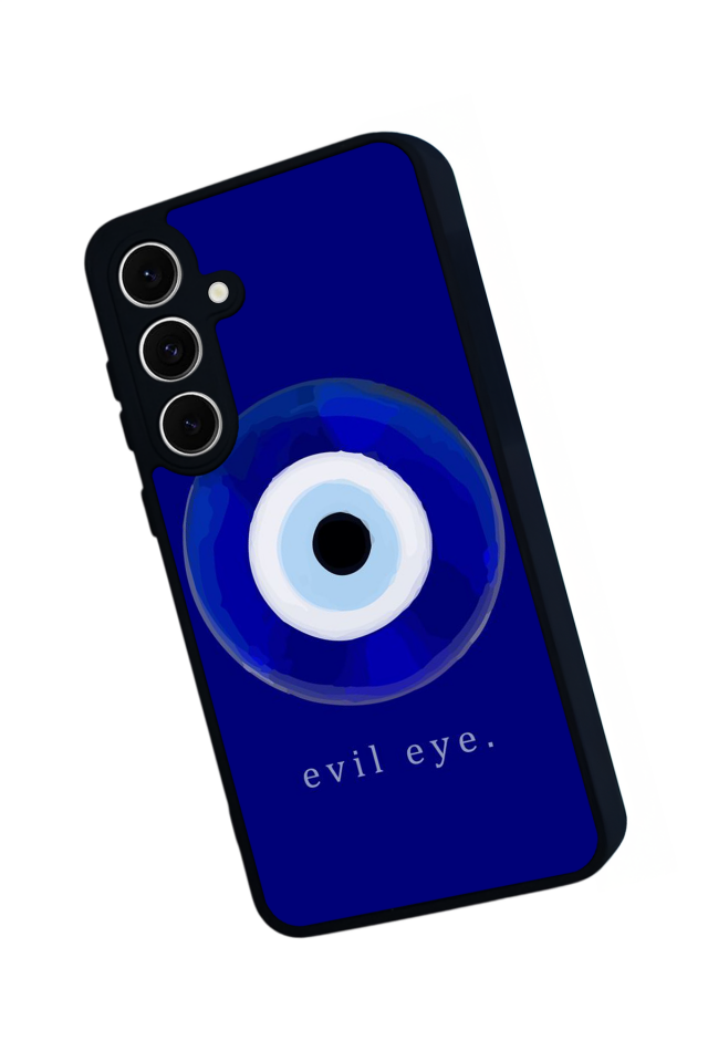 Samsung Galaxy S24 FE Uyumlu Nazar Tasarımlı Glossy Premium Kılıf