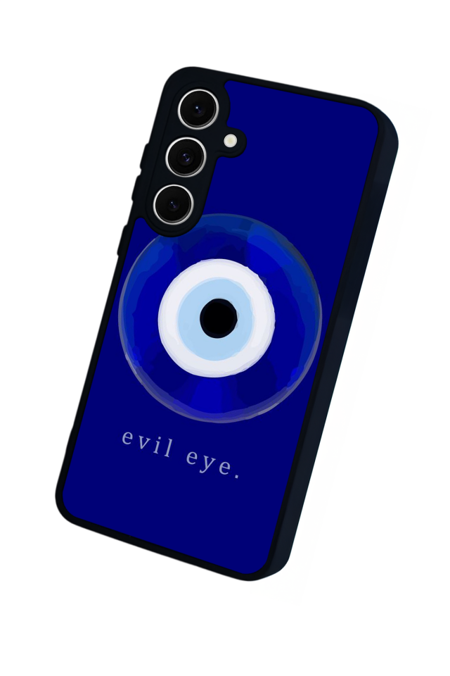 Samsung Galaxy S24 FE Uyumlu Nazar Tasarımlı Glossy Premium Kılıf