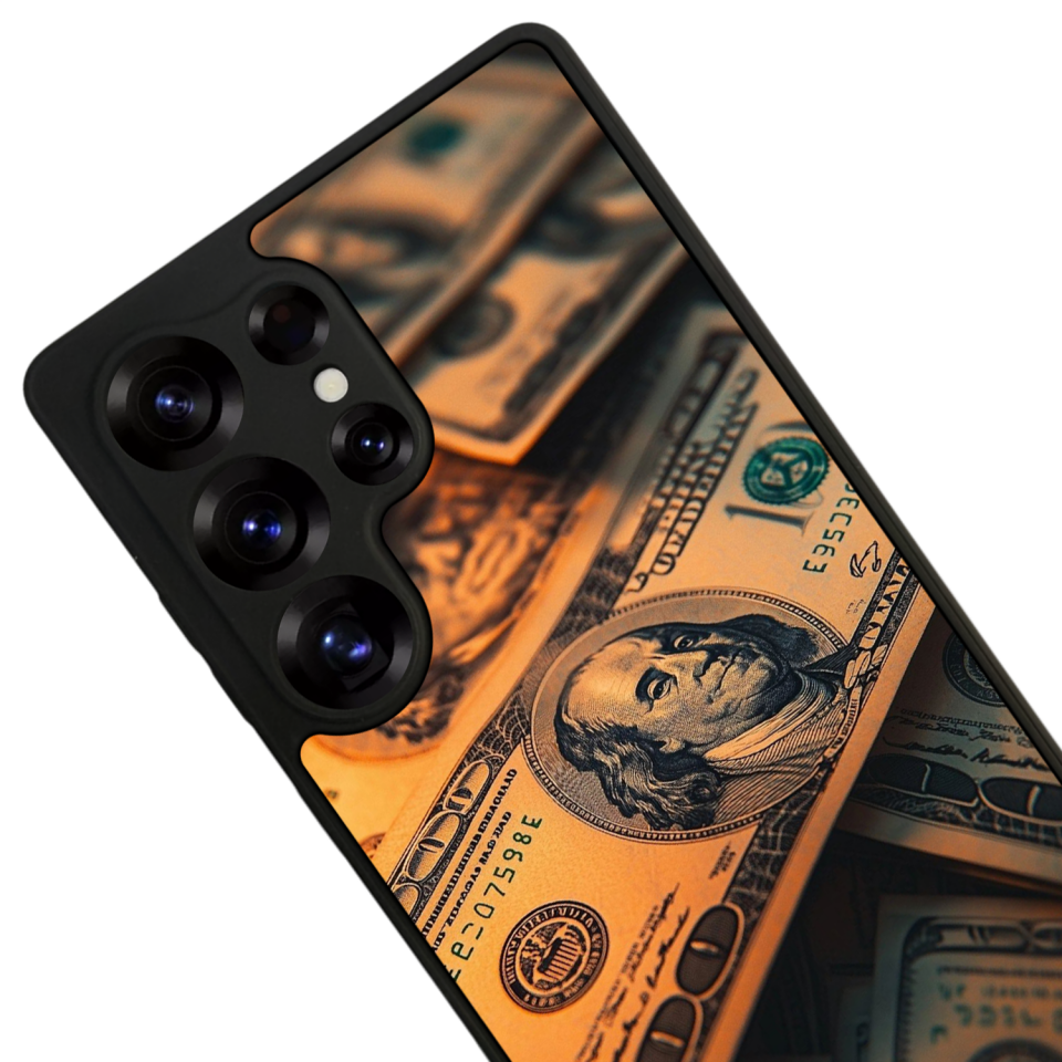 Samsung Galaxy S25 Ultra Uyumlu Para Tasarımlı Glossy Premium Kılıf