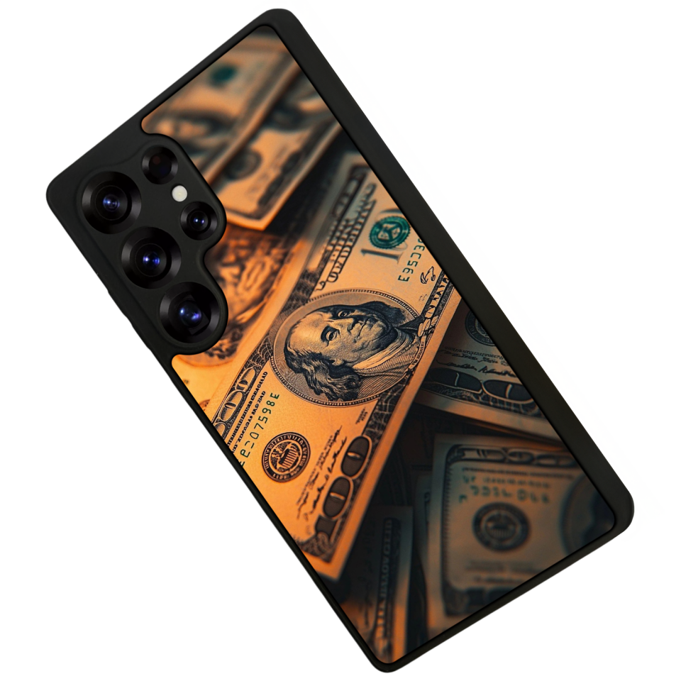 Samsung Galaxy S25 Ultra Uyumlu Para Tasarımlı Glossy Premium Kılıf