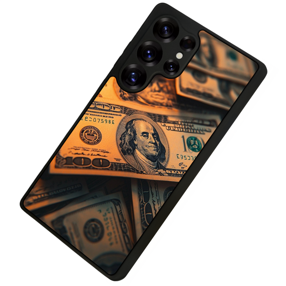 Samsung Galaxy S25 Ultra Uyumlu Para Tasarımlı Glossy Premium Kılıf