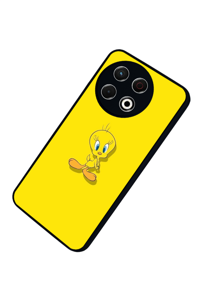 Tecno Spark 30 Pro Uyumlu Tweety Tasarımlı Glossy Premium Kılıf