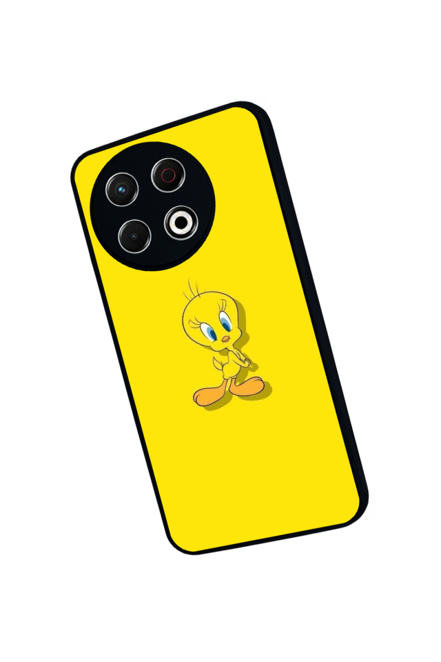 Tecno Spark 30 Pro Uyumlu Tweety Tasarımlı Glossy Premium Kılıf