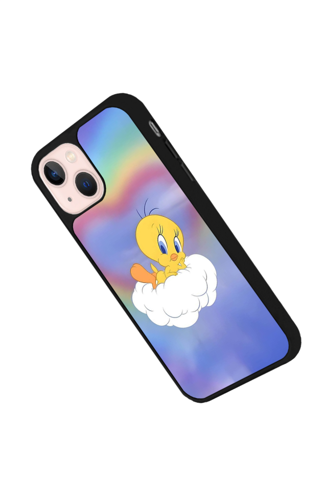 iPhone 15 Plus Uyumlu Tweety Tasarımlı Glossy Premium Kılıf