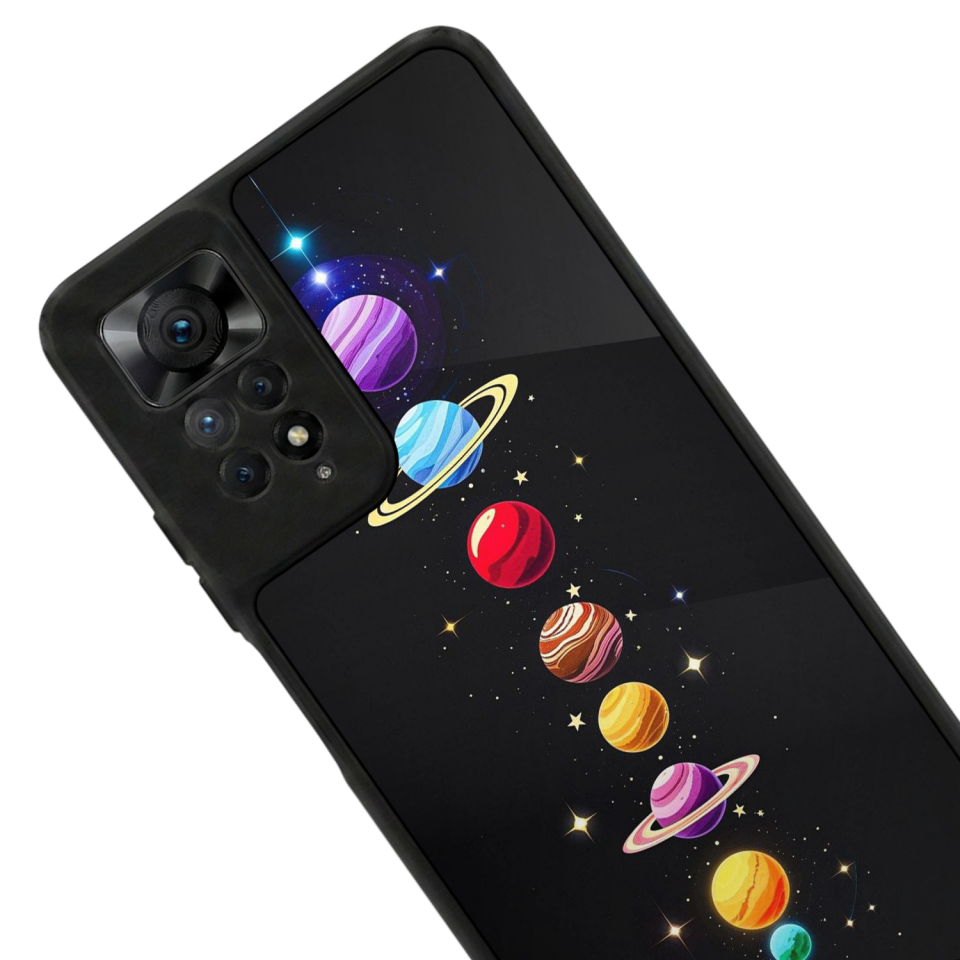 Xiaomi Redmi Note 12 Pro Uyumlu Uzay Tasarımlı Glossy Premium Kılıf