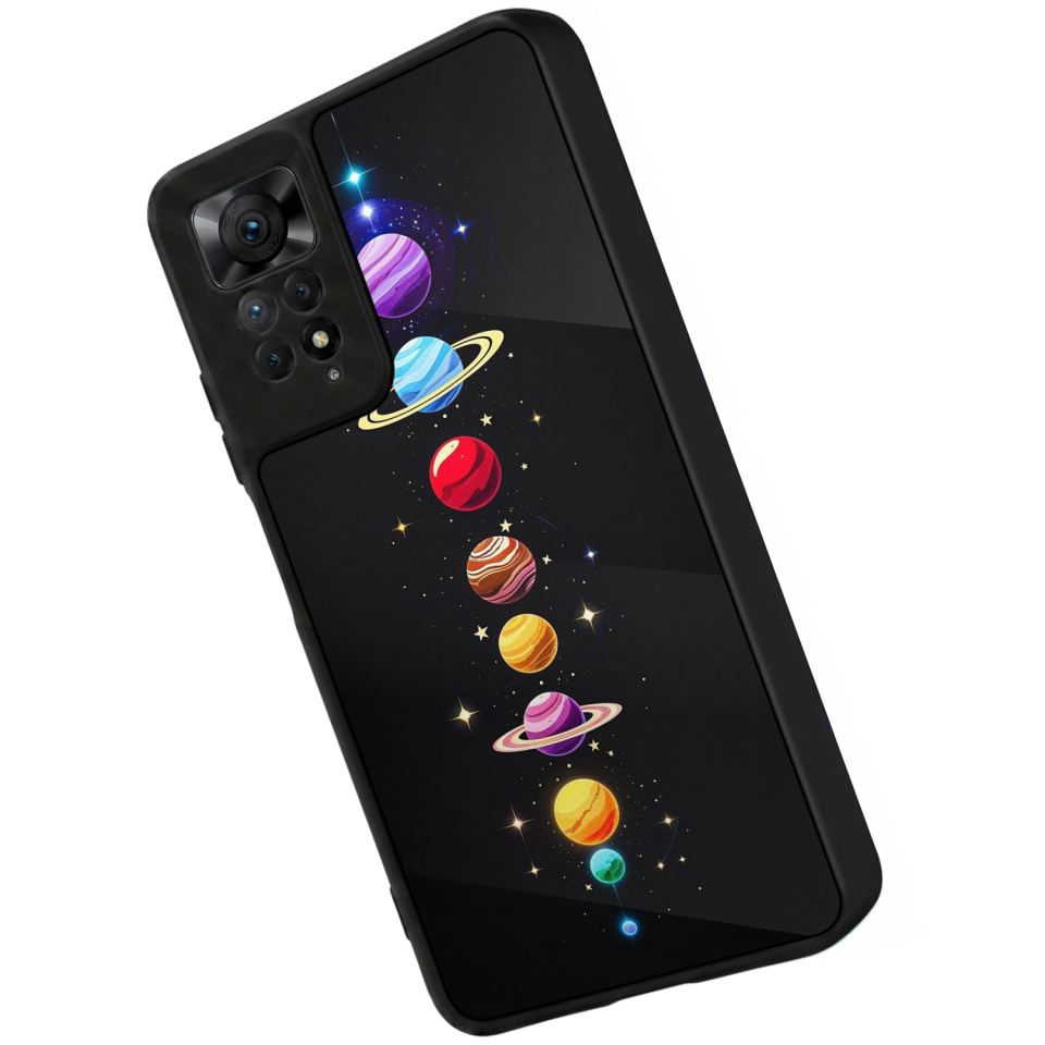 Xiaomi Redmi Note 12 Pro Uyumlu Uzay Tasarımlı Glossy Premium Kılıf