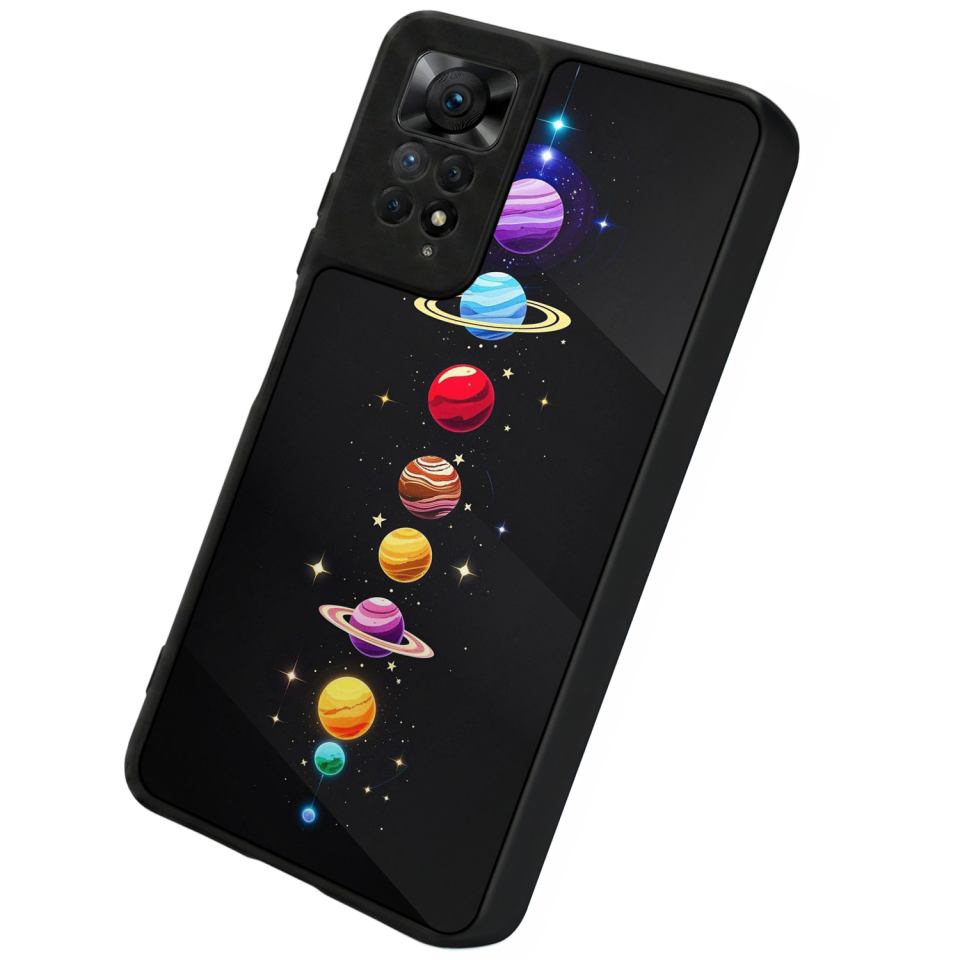 Xiaomi Redmi Note 12 Pro Uyumlu Uzay Tasarımlı Glossy Premium Kılıf