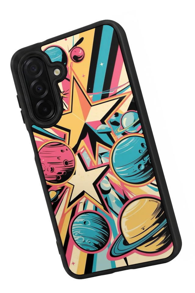 Samsung Galaxy A26 Uyumlu Uzay Tasarımlı Glossy Premium Kılıf
