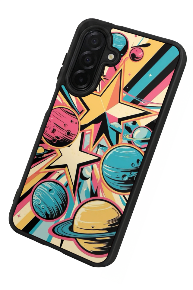 Samsung Galaxy A26 Uyumlu Uzay Tasarımlı Glossy Premium Kılıf