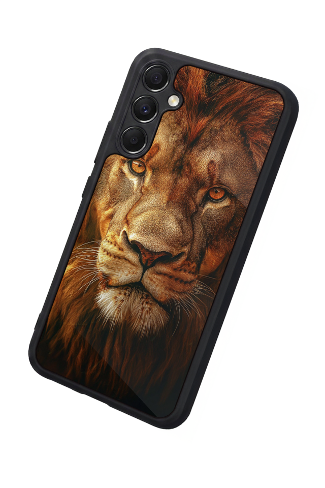 Samsung Galaxy A34 Uyumlu Aslan Tasarımlı Glossy Premium Kılıf