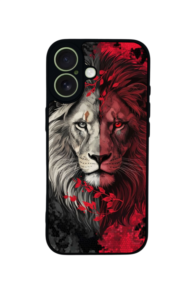 iPhone 17 Uyumlu Aslan Tasarımlı Glossy Premium Kılıf