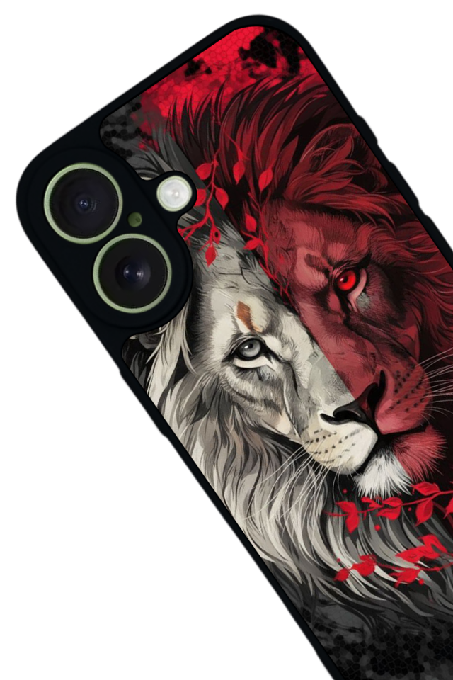 iPhone 17 Uyumlu Aslan Tasarımlı Glossy Premium Kılıf