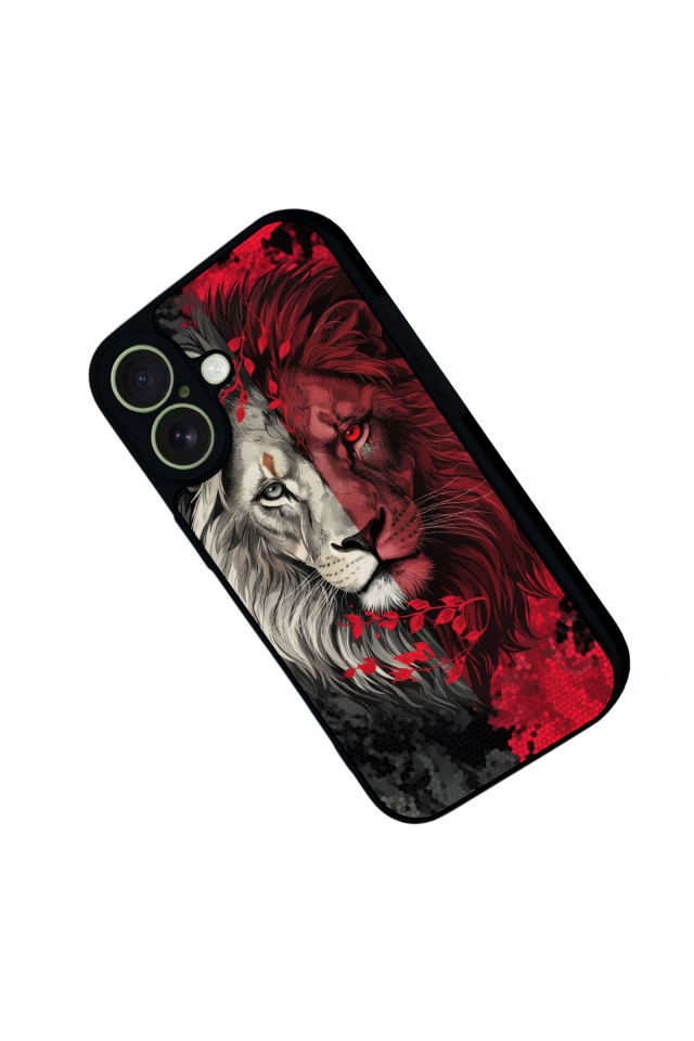 iPhone 17 Uyumlu Aslan Tasarımlı Glossy Premium Kılıf