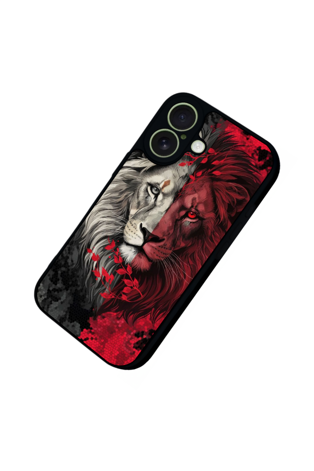 iPhone 17 Uyumlu Aslan Tasarımlı Glossy Premium Kılıf