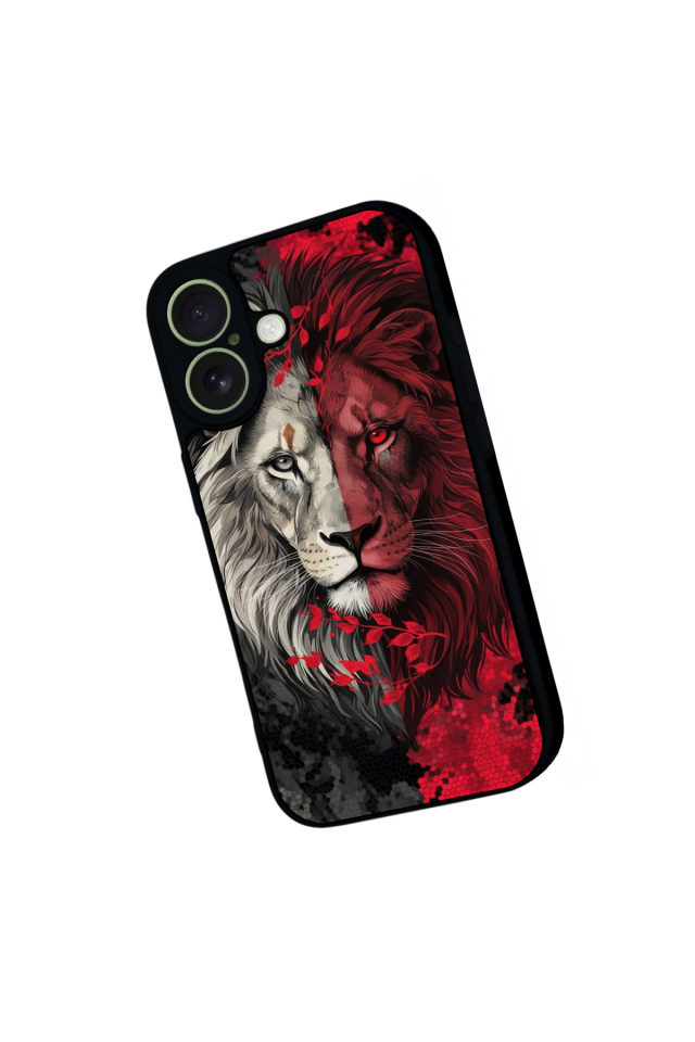 iPhone 17 Uyumlu Aslan Tasarımlı Glossy Premium Kılıf