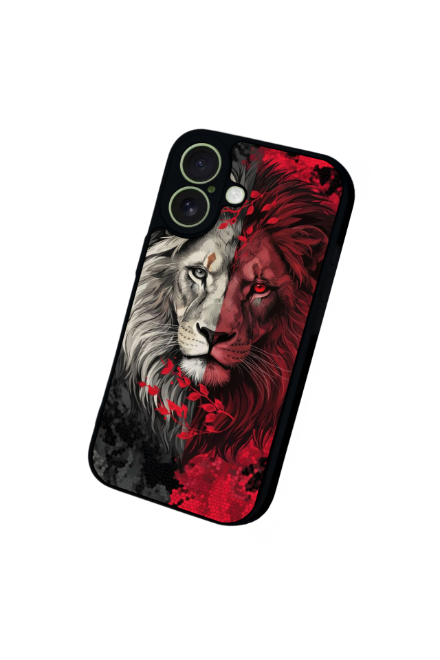 iPhone 17 Uyumlu Aslan Tasarımlı Glossy Premium Kılıf