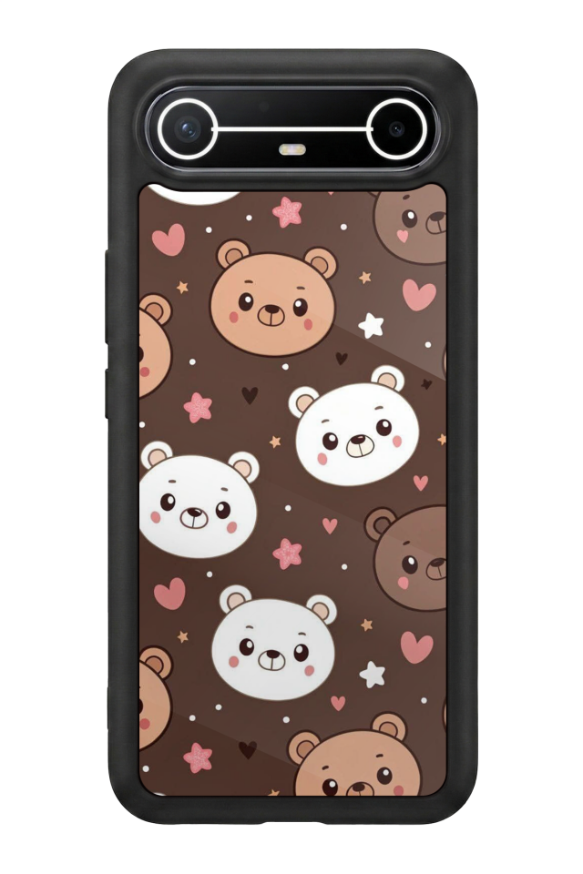 Tecno Spark Slim 5G Uyumlu Ayı Tasarımlı Glossy Premium Kılıf