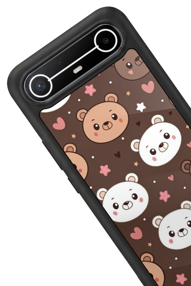 Tecno Spark Slim 5G Uyumlu Ayı Tasarımlı Glossy Premium Kılıf