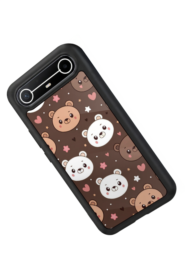 Tecno Spark Slim 5G Uyumlu Ayı Tasarımlı Glossy Premium Kılıf