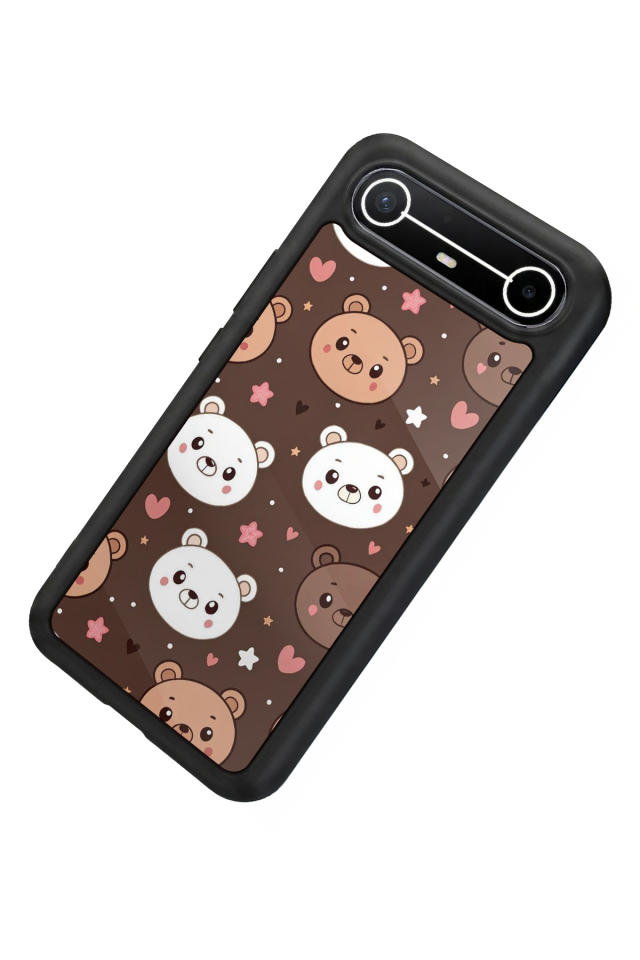 Tecno Spark Slim 5G Uyumlu Ayı Tasarımlı Glossy Premium Kılıf