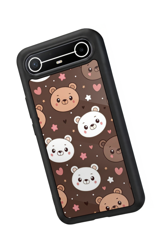 Tecno Spark Slim 5G Uyumlu Ayı Tasarımlı Glossy Premium Kılıf