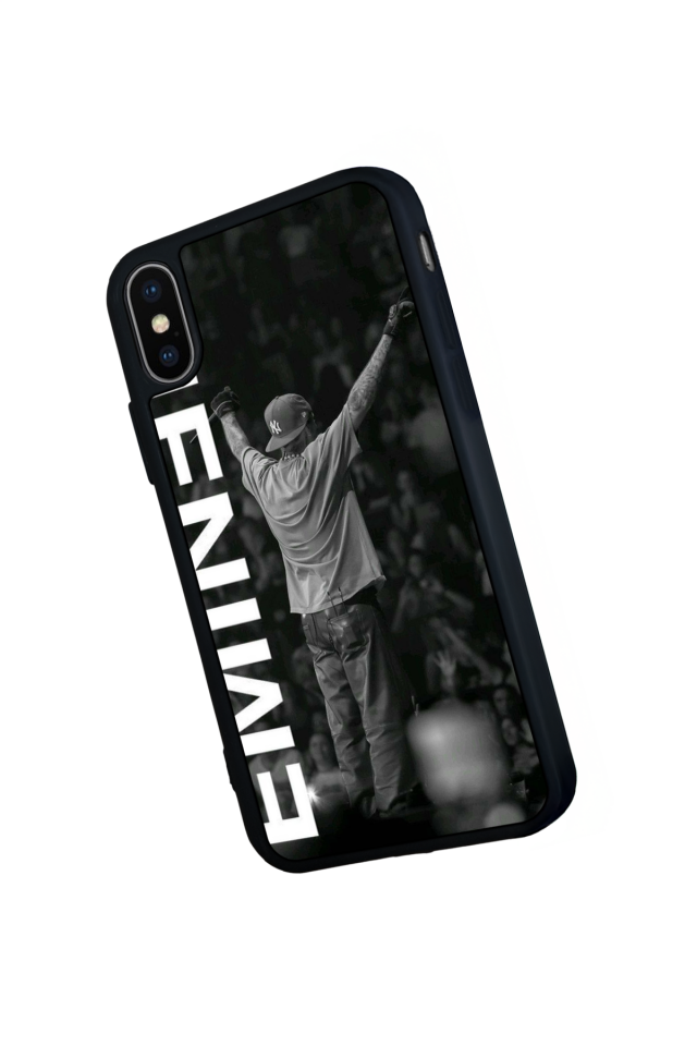iPhone XS Max Uyumlu Eminem Tasarımlı Glossy Premium Kılıf