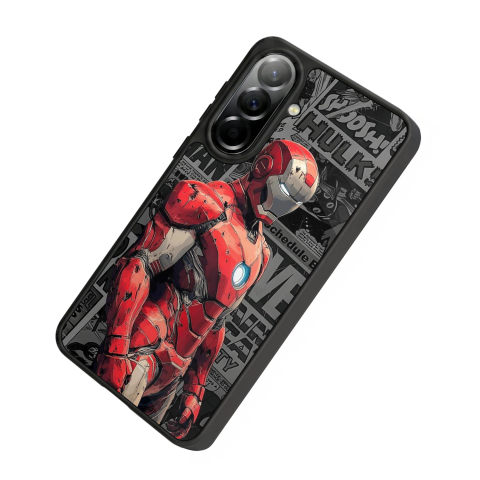 Samsung Galaxy A57 Uyumlu  Iron Man ( Demir Adam ) Tasarımlı Glossy Premium Kılıf