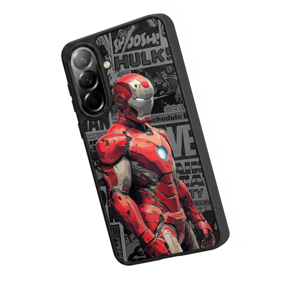 Samsung Galaxy A57 Uyumlu  Iron Man ( Demir Adam ) Tasarımlı Glossy Premium Kılıf