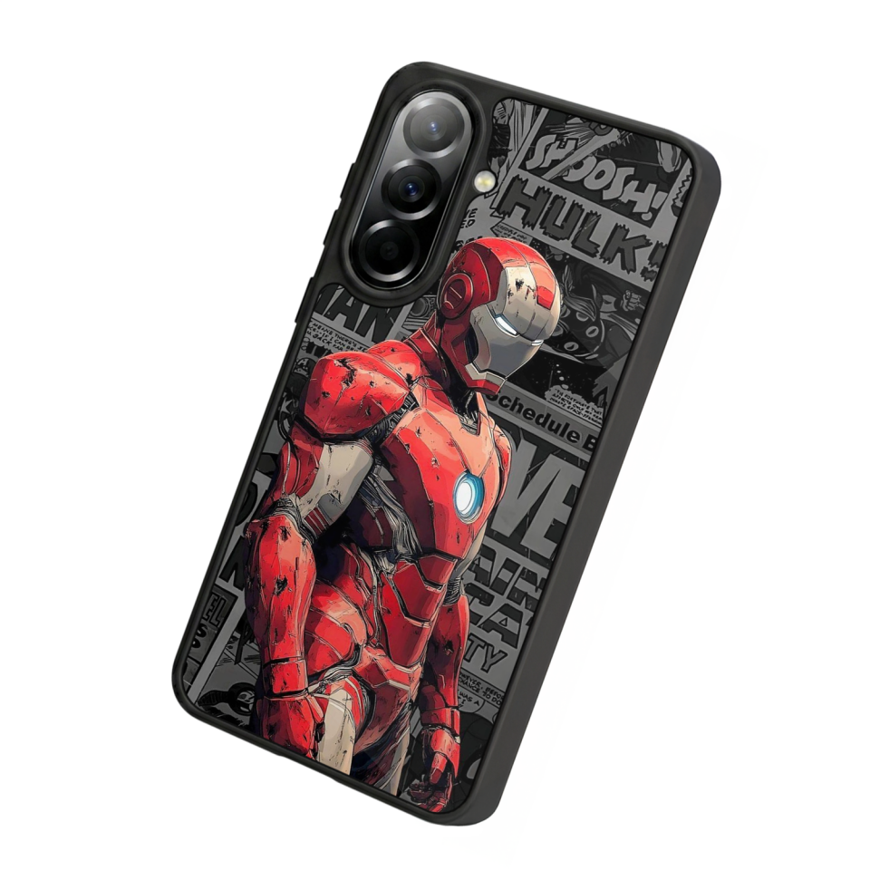 Samsung Galaxy A57 Uyumlu  Iron Man ( Demir Adam ) Tasarımlı Glossy Premium Kılıf