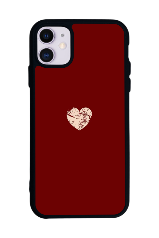 iPhone 11 Uyumlu Kalp Love Tasarımlı Glossy Premium Kılıf