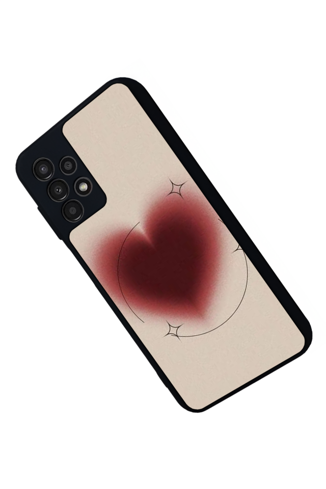 Samsung Galaxy A13 Uyumlu Kalp Love Tasarımlı Glossy Premium Kılıf