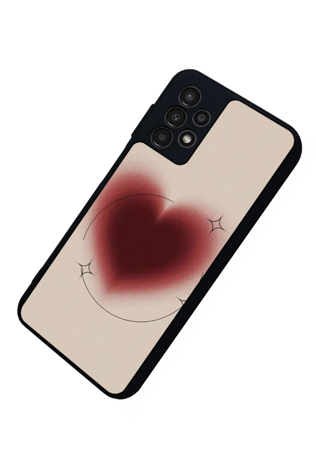 Samsung Galaxy A13 Uyumlu Kalp Love Tasarımlı Glossy Premium Kılıf