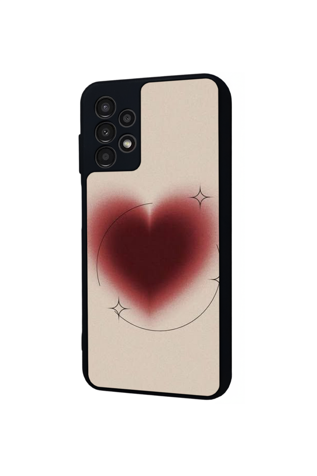 Samsung Galaxy A13 Uyumlu Kalp Love Tasarımlı Glossy Premium Kılıf