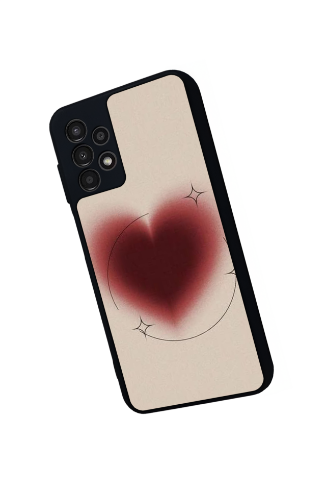 Samsung Galaxy A13 Uyumlu Kalp Love Tasarımlı Glossy Premium Kılıf
