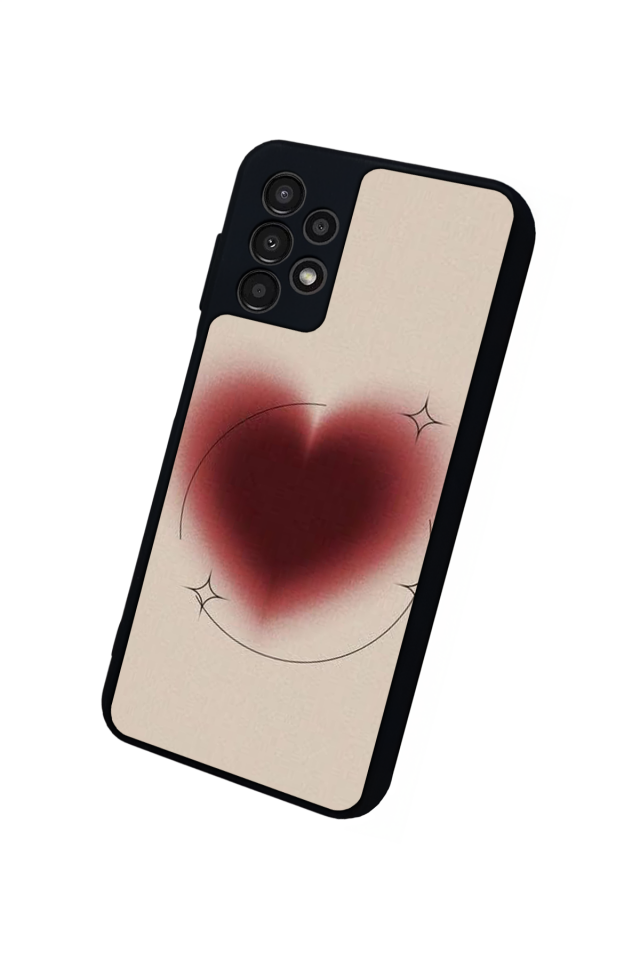 Samsung Galaxy A13 Uyumlu Kalp Love Tasarımlı Glossy Premium Kılıf