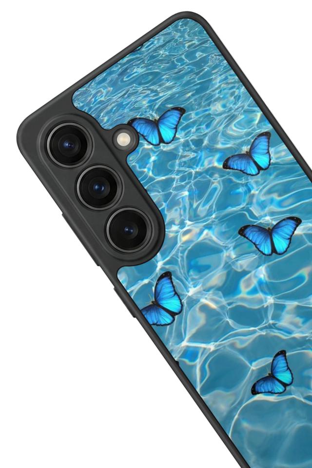 Samsung Galaxy S26 Uyumlu Kelebek Tasarımlı Glossy Premium Kılıf
